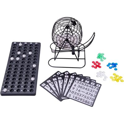 Longfield Zwarte Metalen Bingomolen 13,5 cm Compleet Set Longfield Zwarte Metalen Bingomolen 13,5 cm Compleet Set