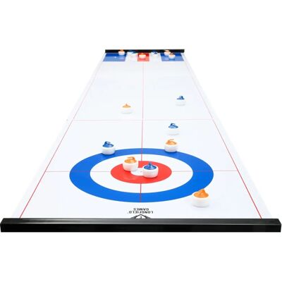 Engelhart - Jeu géant de curling et shuffleboard 180CM - Montage facile avec mag - Publicité Engelhart - Jeu géant de curling et shuffleboard 180CM - Montage facile avec mag - Publicité