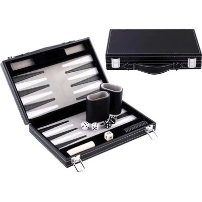 Backgammon de voyage Engelhart - Set de jeu portable 28cm - Publicité Backgammon de voyage Engelhart - Set de jeu portable 28cm - Publicité