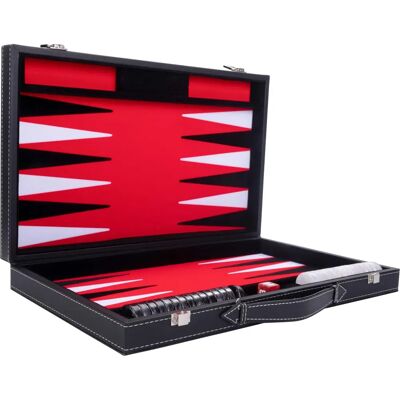 Engelhart Hoogwaardig Synthetisch Leder Backgammon - 18 45 5cm Engelhart Hoogwaardig Synthetisch Leder Backgammon - 18 45 5cm