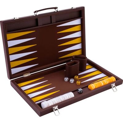 ENGELHART - 250525 - Bois - Simili-cuir - Jeu de backgammon - Publicité ENGELHART - 250525 - Bois - Simili-cuir - Jeu de backgammon - Publicité