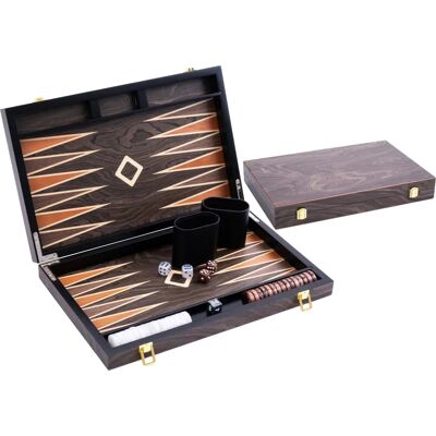 Engelhart 250544 - Backgammon Deluxe - Marron - Jeu de stratégie - Publicité Engelhart 250544 - Backgammon Deluxe - Marron - Jeu de stratégie - Publicité