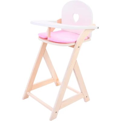Engelhart Poppenstoel Roze/Wit 32cm voor kinderen 3+ Engelhart Poppenstoel Roze/Wit 32cm voor kinderen 3+