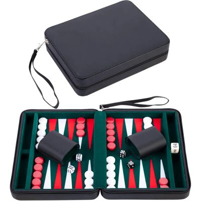 ENGELHART 250502 Reisespiel Backgammon 9 Zoll Mehrfarben ENGELHART 250502 Reisespiel Backgammon 9 Zoll Mehrfarben