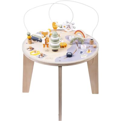 Engelhart - Wielofunkcyjny stół z drewna z abacus i xylophonem - Zabawka edukacyjna Engelhart - Wielofunkcyjny stół z drewna z abacus i xylophonem - Zabawka edukacyjna