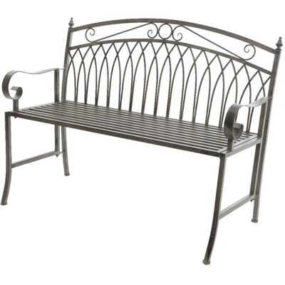 Banquette de Jardin Kaemingk - Métal Résistant aux Intempéries - Gris - 118x45x88 cm - Banc de Jardin - Publicité Banquette de Jardin Kaemingk - Métal Résistant aux Intempéries - Gris - 118x45x88 cm - Banc de Jardin - Publicité