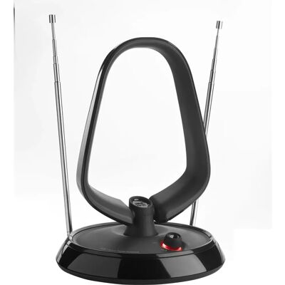 Antenne intérieure TV de One For All - Multi-directionnelle, Full HD, 15 km - Publicité Antenne intérieure TV de One For All - Multi-directionnelle, Full HD, 15 km - Publicité