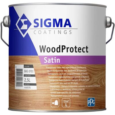 Sigma WoodProtect Satin - Houtverf - UV-bescherming - Weerbestendig - 1L Sigma WoodProtect Satin - Houtverf - UV-bescherming - Weerbestendig - 1L