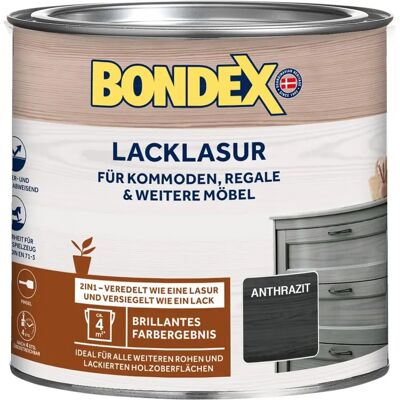 BONDEX Holzschutzlasur - Anthrazit, 0,38L - Holzfarben Lasuren BONDEX Holzschutzlasur - Anthrazit, 0,38L - Holzfarben Lasuren