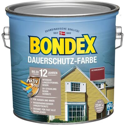 BONDEX Schwedenrot Dauerhaft Wetterschutzfarbe Außen & Innen BONDEX Schwedenrot Dauerhaft Wetterschutzfarbe Außen & Innen
