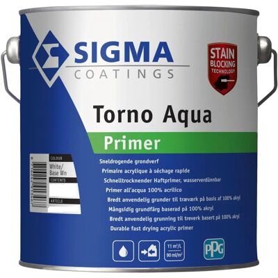 Sigma Torno Aqua Primer - Mengkleur - 1L - Grondlaag Sigma Torno Aqua Primer - Mengkleur - 1L - Grondlaag