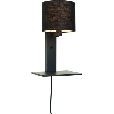 GOOD&MOJO Andes Wandlampe - Nachhaltiges Bambus, Schwarz, Ø 15cm, 36cm Hoch GOOD&MOJO Andes Wandlampe - Nachhaltiges Bambus, Schwarz, Ø 15cm, 36cm Hoch