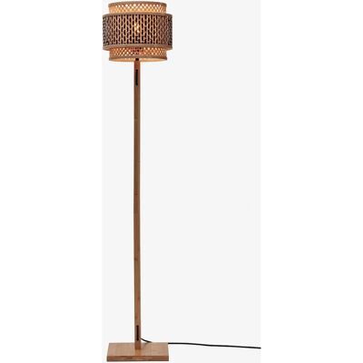 Lampe sur pied en bambou Good & Mojo - Finition naturelle - 130x25 cm - Publicité Lampe sur pied en bambou Good & Mojo - Finition naturelle - 130x25 cm - Publicité