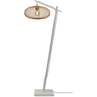 Good & Mojo Weiße Bambus Stehlampe Cango - Umweltfreundliche Dekoration Good & Mojo Weiße Bambus Stehlampe Cango - Umweltfreundliche Dekoration