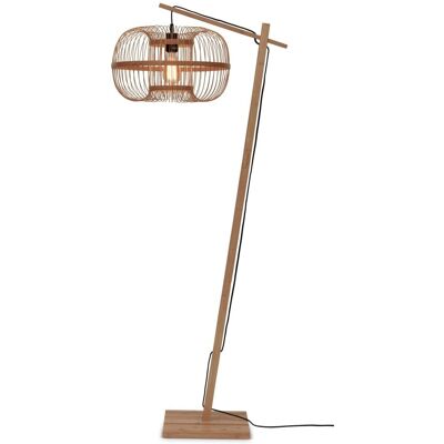 Lampadaire en bambou Good & Mojo - Hauteur réglable - Naturel - Publicité Lampadaire en bambou Good & Mojo - Hauteur réglable - Naturel - Publicité