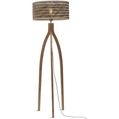 Good & Mojo bambusgolvlampa med treben, naturlig & svart - Inomhus Good & Mojo bambusgolvlampa med treben, naturlig & svart - Inomhus