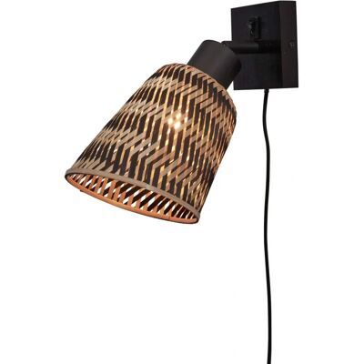 GOOD&MOJO JAVA Vägglampa - Miljövänlig Bambustr, Ø 15cm, H 22cm GOOD&MOJO JAVA Vägglampa - Miljövänlig Bambustr, Ø 15cm, H 22cm
