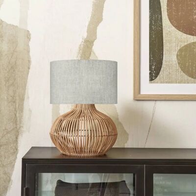 Good & Mojo Kalahari Rattan Bordslampa - Naturlinne Good & Mojo Kalahari Rattan Bordslampa - Naturlinne