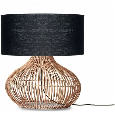 Lampe de Table Kalahari Good & Mojo - Rotin, Noir, 47x23cm - Publicité Lampe de Table Kalahari Good & Mojo - Rotin, Noir, 47x23cm - Publicité