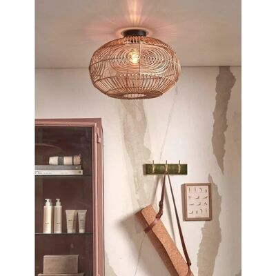 Good&mojo Madeira Braune ovale Rattan Deckenleuchte - Deckenleuchte Good&mojo Madeira Braune ovale Rattan Deckenleuchte - Deckenleuchte