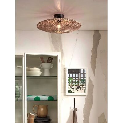 Good&Mojo Natürliche Bambus-Deckenleuchte - Deckenlampe aus Rattan, 55cm Good&Mojo Natürliche Bambus-Deckenleuchte - Deckenlampe aus Rattan, 55cm