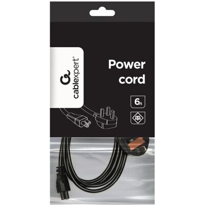 Gembird PC-187-ML12 Netzkabel - UK, 1.8m, C5, BS 1363 Gembird PC-187-ML12 Netzkabel - UK, 1.8m, C5, BS 1363