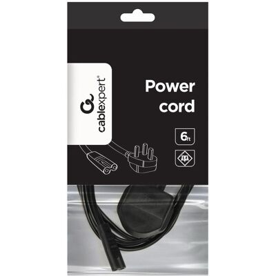 CableXpert Netzkabel - 3 A, 6 Fuß, C7 Stecker CableXpert Netzkabel - 3 A, 6 Fuß, C7 Stecker