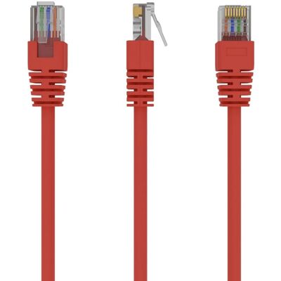 Câble réseau Gembird PP12-1M/R Rouge U/UTP Câble réseau Gembird PP12-1M/R Rouge U/UTP