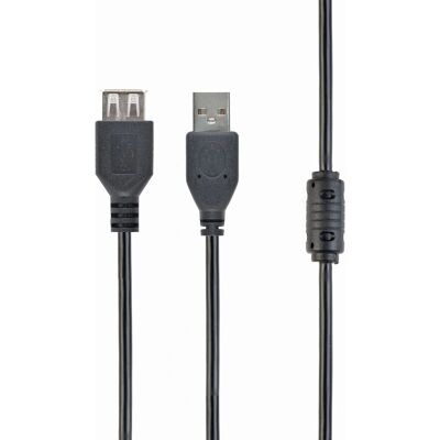 Gembird cable USB 2.0 A M/FM de 3m - Negro Gembird cable USB 2.0 A M/FM de 3m - Negro