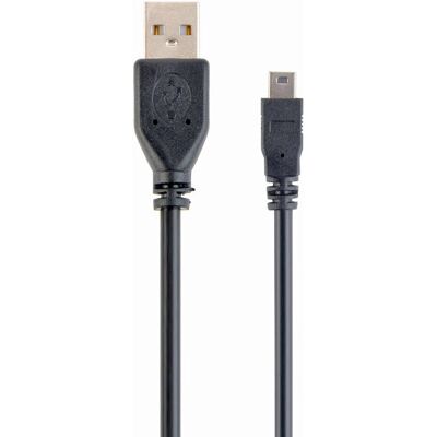 Cavo USB 2.0 A/Mini-USB M Gembird 1,8 m - Nero Cavo USB 2.0 A/Mini-USB M Gembird 1,8 m - Nero