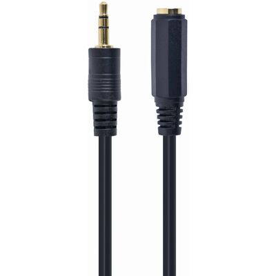 Câble audio Gembird CCA-421S-5M 3,5 mm Noir - Extension pour Son de Haute Qualité - Publicité Câble audio Gembird CCA-421S-5M 3,5 mm Noir - Extension pour Son de Haute Qualité - Publicité