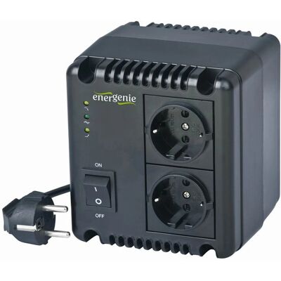 EnerGenie EG-AVR-1001 Regulator napi - 2 gniazda - Czarny EnerGenie EG-AVR-1001 Regulator napi - 2 gniazda - Czarny