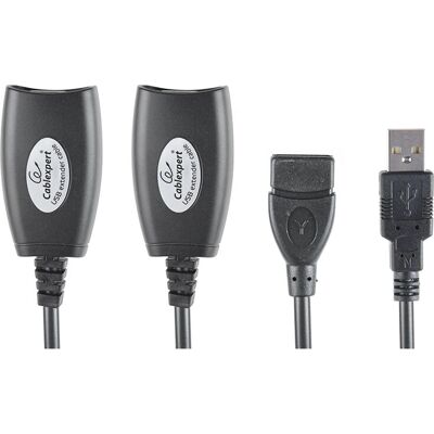Extensor USB Gembird - 30m - Activ, RJ-45 - Negru Extensor USB Gembird - 30m - Activ, RJ-45 - Negru