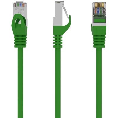 Gembird Modèle PP6-3M/G Câble patch Cat6 blindé - Vert - Publicité Gembird Modèle PP6-3M/G Câble patch Cat6 blindé - Vert - Publicité