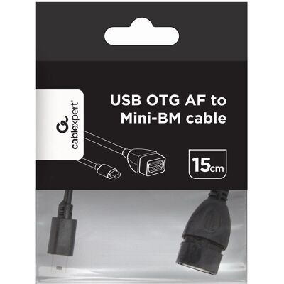 Gembird USB Mini-USB 0,15 m Kabel - USB 2.0 OTG Adapter Gembird USB Mini-USB 0,15 m Kabel - USB 2.0 OTG Adapter
