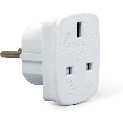 Gembird A-AC-UKEU-001 Netzadapter - Weiß - Typ F G Gembird A-AC-UKEU-001 Netzadapter - Weiß - Typ F G