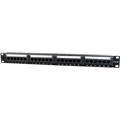 Gembird NPP-C524CM-001 Panneau de patch 19 pouces, 24 ports, noir - Accessoire rack - Publicité Gembird NPP-C524CM-001 Panneau de patch 19 pouces, 24 ports, noir - Accessoire rack - Publicité