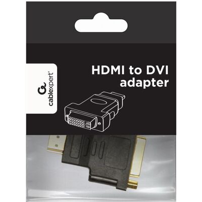 Adaptador HDMI para DVI Gembird - Preto Adaptador HDMI para DVI Gembird - Preto