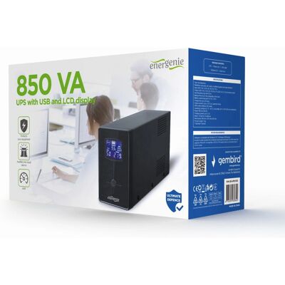 Gembird EG-UPS-032 Schwarzes USV - 850 VA 510 W 3 Steckdosen Gembird EG-UPS-032 Schwarzes USV - 850 VA 510 W 3 Steckdosen