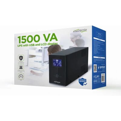 Gembird EG-UPS-034 USV - 900 W, Schwarz, Turm, LCD Gembird EG-UPS-034 USV - 900 W, Schwarz, Turm, LCD