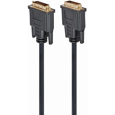 Gembird DVI-D Dual Link 3m Kabel - DVI Video Kabel Schwarz Gembird DVI-D Dual Link 3m Kabel - DVI Video Kabel Schwarz