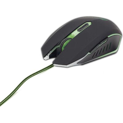 Gembird MUSG-001-G - Mouse USB ambidestro - 2400 DPI Gembird MUSG-001-G - Mouse USB ambidestro - 2400 DPI