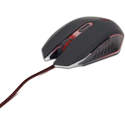 Gembird MUSG-001-R Ambidextrous Gaming-Maus - USB 2400 DPI Gembird MUSG-001-R Ambidextrous Gaming-Maus - USB 2400 DPI