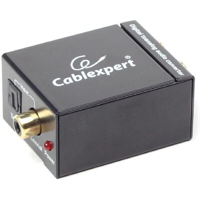 Convertisseur audio Gembird DSC-OPT-RCA-001 - Noir - 32/44.1/48/96 kHz - 5 V - Publicité Convertisseur audio Gembird DSC-OPT-RCA-001 - Noir - 32/44.1/48/96 kHz - 5 V - Publicité