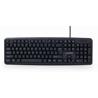 Gembird KB-U-103-PT Clavier Noir - Publicité Gembird KB-U-103-PT Clavier Noir - Publicité