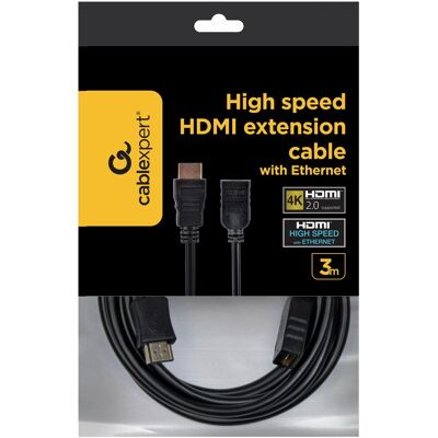 Gembird HDMI Kaapeli 3m - Tukee 4K, Ethernet, 3D - Musta Gembird HDMI Kaapeli 3m - Tukee 4K, Ethernet, 3D - Musta