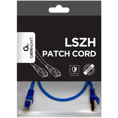 Gembird PP6A-LSZHCU-B-0.5M Kék Cat6a Hálózati Kábel Gembird PP6A-LSZHCU-B-0.5M Kék Cat6a Hálózati Kábel