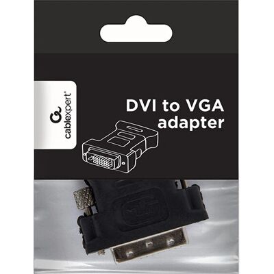 Adaptateur DVI-A à VGA Gembird - Noir, Métallique - Publicité Adaptateur DVI-A à VGA Gembird - Noir, Métallique - Publicité