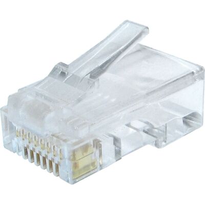 Connecteur de câble RJ-45 transparent Gembird LC-8P8C-002/50 - Publicité Connecteur de câble RJ-45 transparent Gembird LC-8P8C-002/50 - Publicité