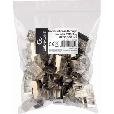 Connecteur filaire Gembird LC-PTF-01/100 RJ-45 - Accessoire câble Ethernet - Publicité Connecteur filaire Gembird LC-PTF-01/100 RJ-45 - Accessoire câble Ethernet - Publicité